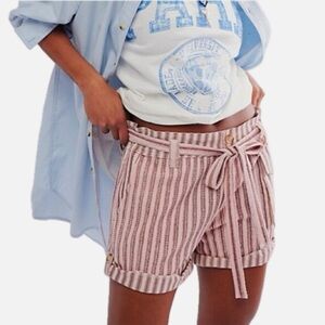 FREE PEOPLE FP One Harrison Striped Shorts
